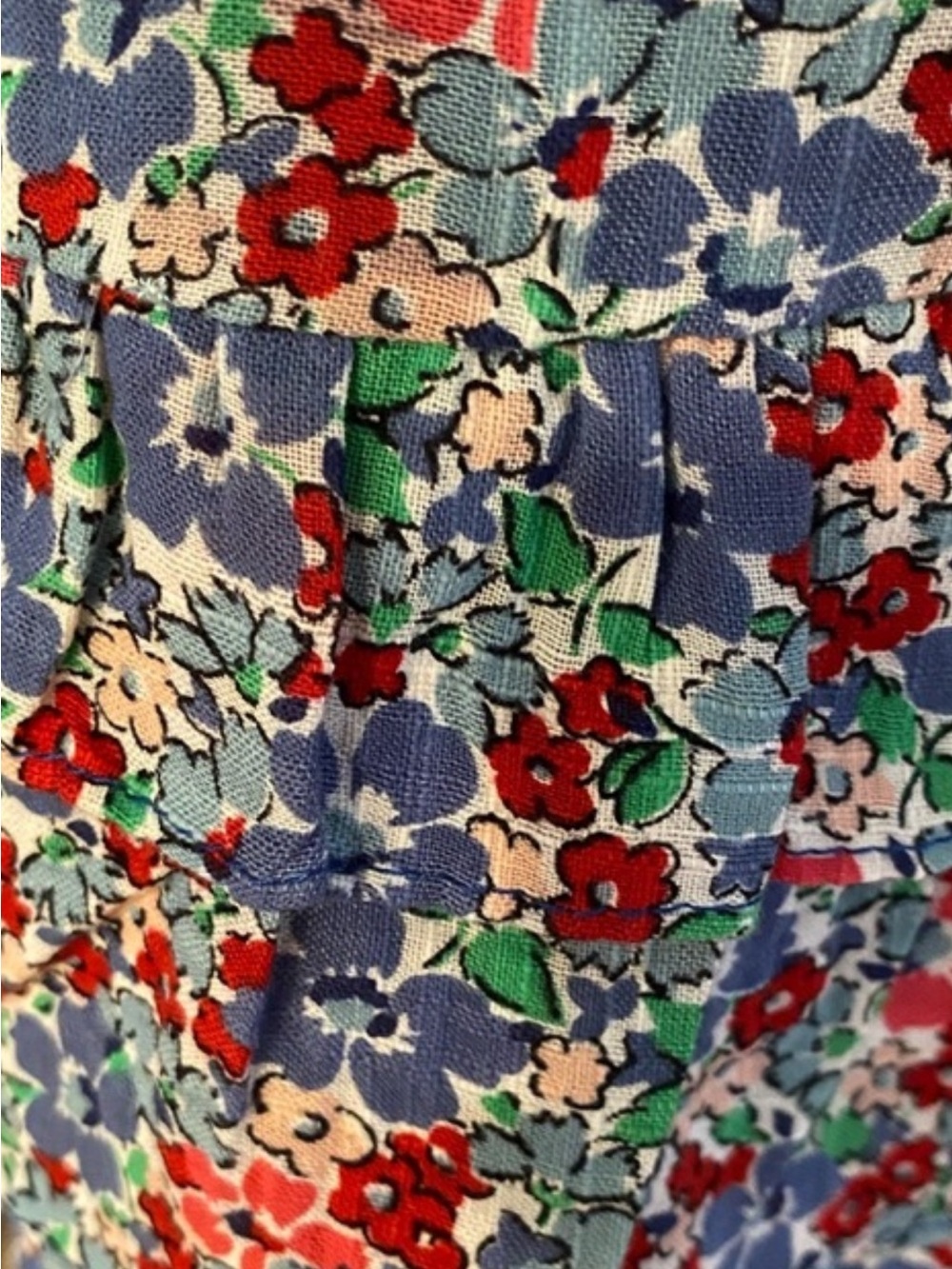 Betsey Johnson Ditsy Floral Spring/Summer Cottage Core Dress SZ LG NWT - Picture 8 of 15